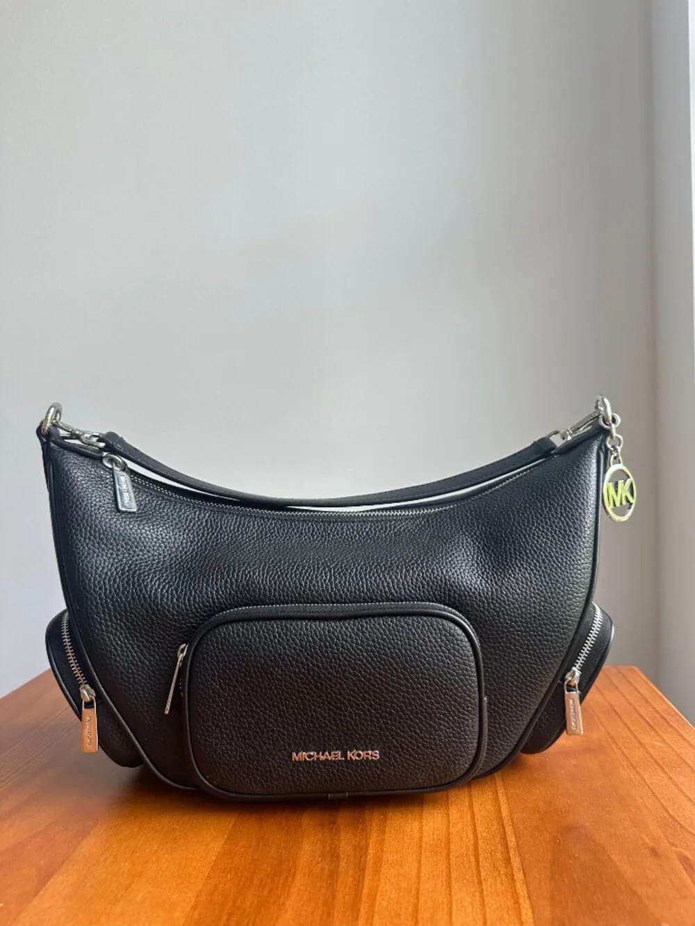 Michael Kors Merritt Black Convertible Crossbody/Shoulder Bag